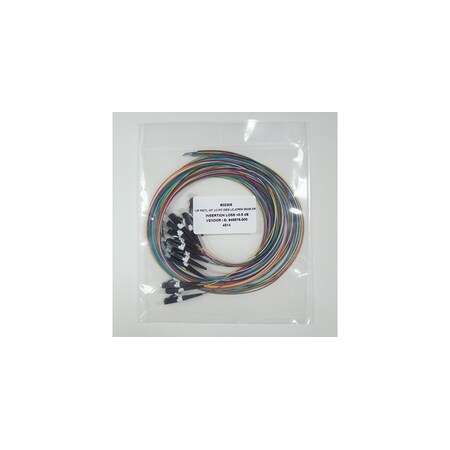 Compulink LC FIBER SPLICE KIT, 12 PIGTAILS, LC-PIGTAIL, OM3, 900UM, 3MT, PK 12 12LCPCOM3-3M